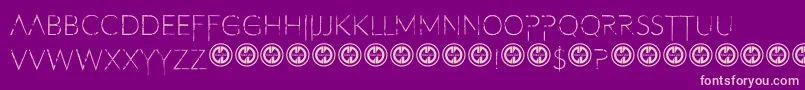 Filthoficarus Font – Pink Fonts on Purple Background