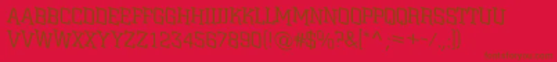 ACitynovattlspdnlt Font – Brown Fonts on Red Background