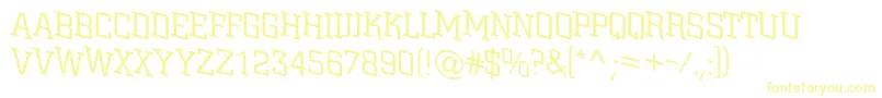 ACitynovattlspdnlt Font – Yellow Fonts