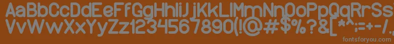 Wonderfull Font – Gray Fonts on Brown Background