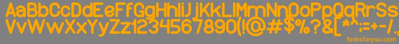 Wonderfull Font – Orange Fonts on Gray Background