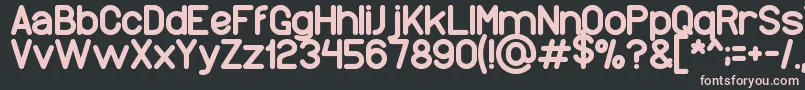 Wonderfull Font – Pink Fonts on Black Background