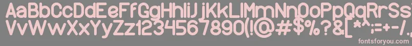 Wonderfull Font – Pink Fonts on Gray Background