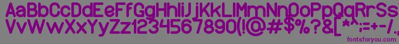 Wonderfull Font – Purple Fonts on Gray Background