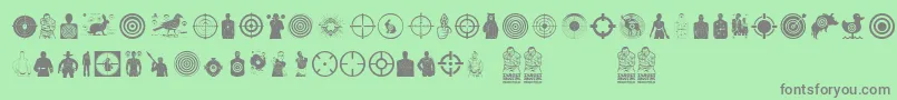 Подробнее о шрифте TargetShooting Шрифт TargetShooting – серые шрифты на зелёном фоне