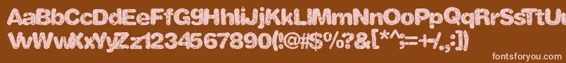 More about Shatterweb Font Shatterweb Font – Pink Fonts on Brown Background