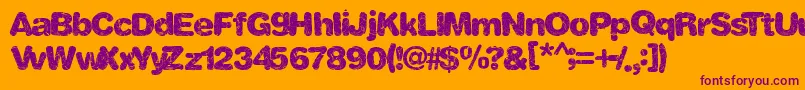 More about Shatterweb Font Shatterweb Font – Purple Fonts on Orange Background