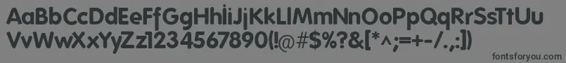 FolksBold Font – Black Fonts on Gray Background