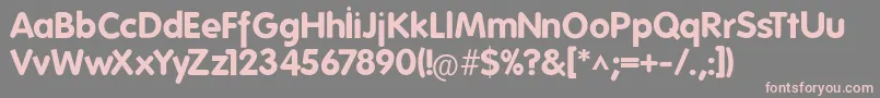 FolksBold Font – Pink Fonts on Gray Background