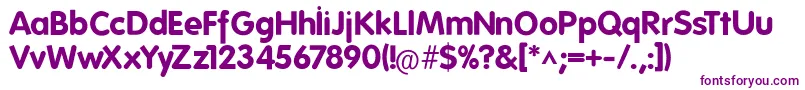 FolksBold Font – Purple Fonts on White Background