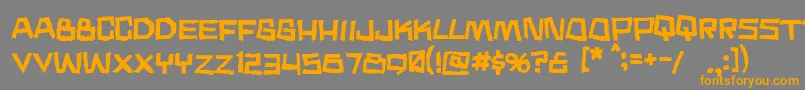 Lisätietoja Noodlesoup-fontista Noodlesoup-fontti – oranssit fontit harmaalla taustalla
