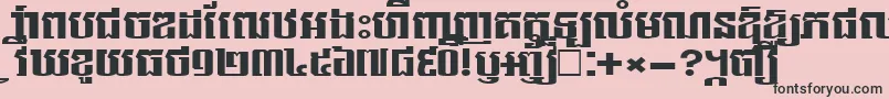 NorkorNew Font – Black Fonts on Pink Background