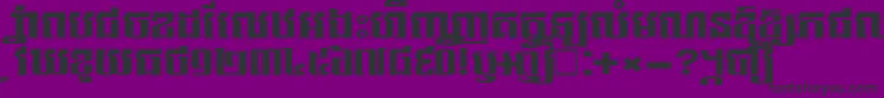 NorkorNew Font – Black Fonts on Purple Background