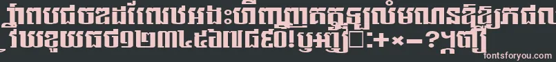 NorkorNew Font – Pink Fonts on Black Background