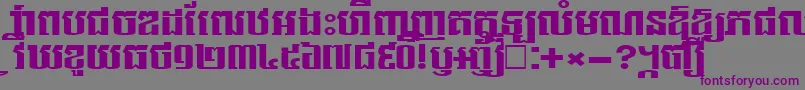 NorkorNew Font – Purple Fonts on Gray Background