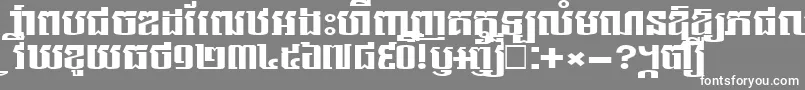 フォントNorkorNew – 灰色の背景に白い文字