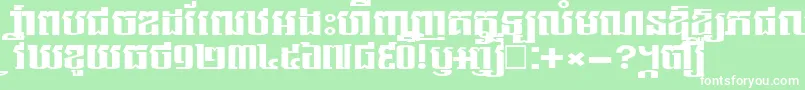 NorkorNew Font – White Fonts on Green Background