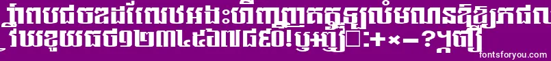 フォントNorkorNew – 紫の背景に白い文字