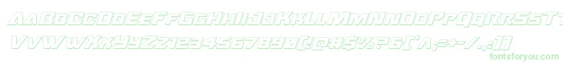 Oceanicdrift3Dital-Schriftart – Grüne Schriften