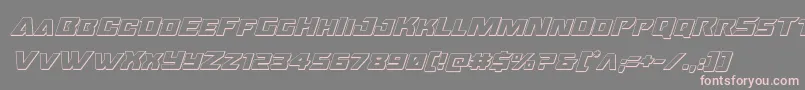 Oceanicdrift3Dital Font – Pink Fonts on Gray Background