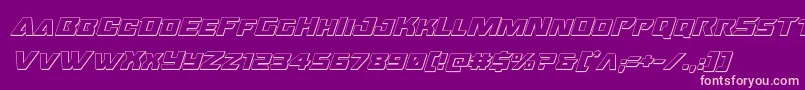 Oceanicdrift3Dital Font – Pink Fonts on Purple Background