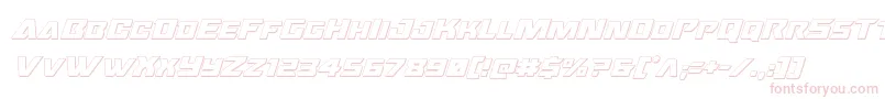 Oceanicdrift3Dital Font – Pink Fonts on White Background