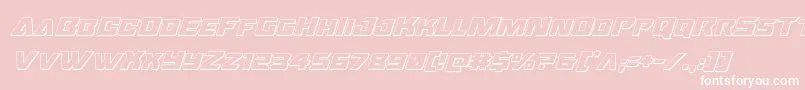 Oceanicdrift3Dital Font – White Fonts on Pink Background