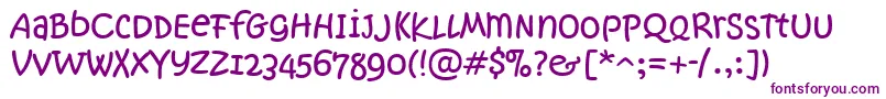 KristenNotSoNormalItcTt Font – Purple Fonts