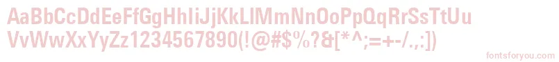 UniversNextProBoldCondensed Font – Pink Fonts on White Background