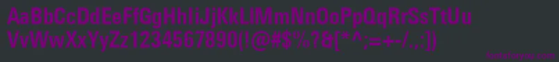 UniversNextProBoldCondensed Font – Purple Fonts on Black Background