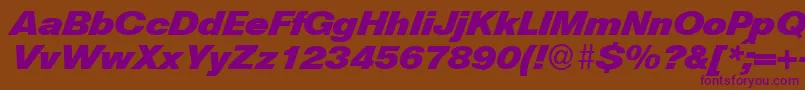 HelbadiagdbNormal Font – Purple Fonts on Brown Background