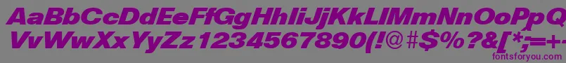 HelbadiagdbNormal Font – Purple Fonts on Gray Background