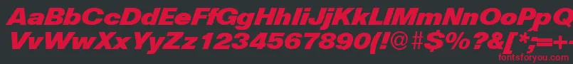 HelbadiagdbNormal Font – Red Fonts on Black Background