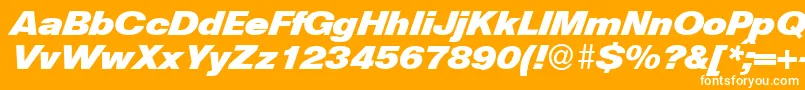 HelbadiagdbNormal Font – White Fonts on Orange Background