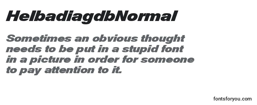 HelbadiagdbNormal Font