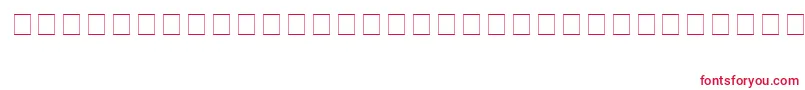 TqfAnimals Font – Red Fonts on White Background
