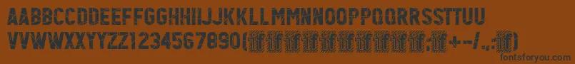 HeisenbergRegular Font – Black Fonts on Brown Background