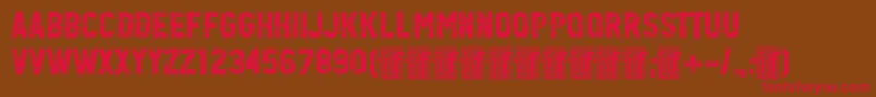 HeisenbergRegular Font – Red Fonts on Brown Background