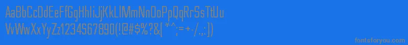 NesobritecdRegular Font – Gray Fonts on Blue Background