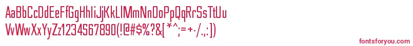 NesobritecdRegular Font – Red Fonts on White Background