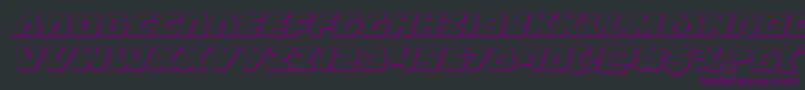 Eaglestrike3Dital Font – Purple Fonts on Black Background