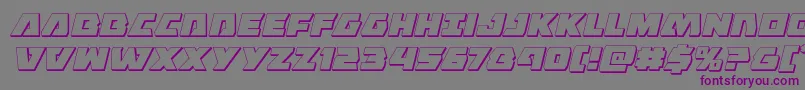 Eaglestrike3Dital Font – Purple Fonts on Gray Background