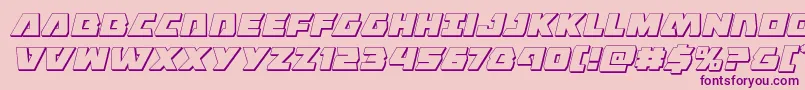 Eaglestrike3Dital Font – Purple Fonts on Pink Background