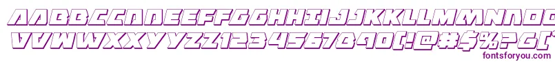 Eaglestrike3Dital Font – Purple Fonts on White Background