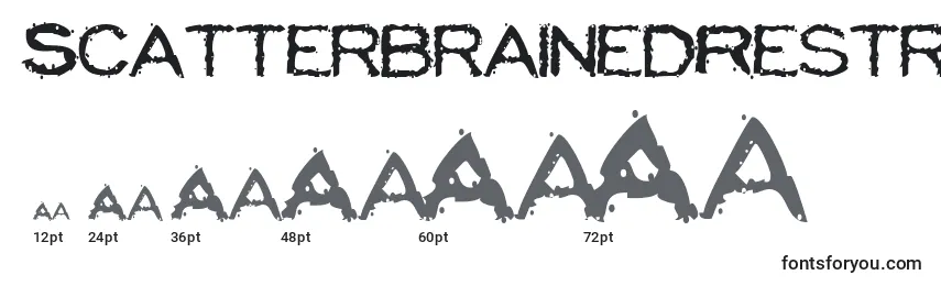ScatterbrainedRestrained Font Sizes