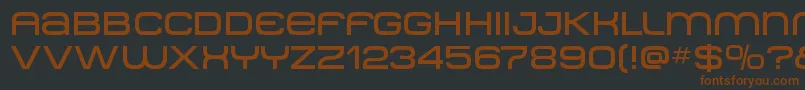 Metro ffy Font – Brown Fonts on Black Background