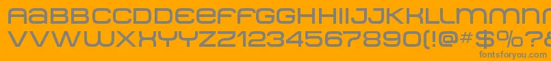Weitere Informationen zur Metro ffy-Schriftart Metro ffy-Schriftart – Graue Schriften auf orangefarbenem Hintergrund
