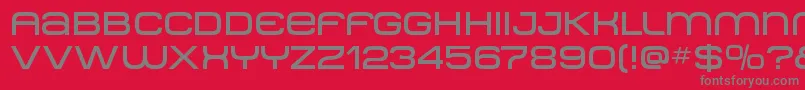 Metro ffy-Schriftart – Graue Schriften auf rotem Hintergrund
