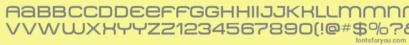 Metro ffy Font – Gray Fonts on Yellow Background