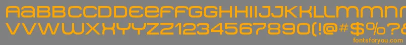 Metro ffy Font – Orange Fonts on Gray Background